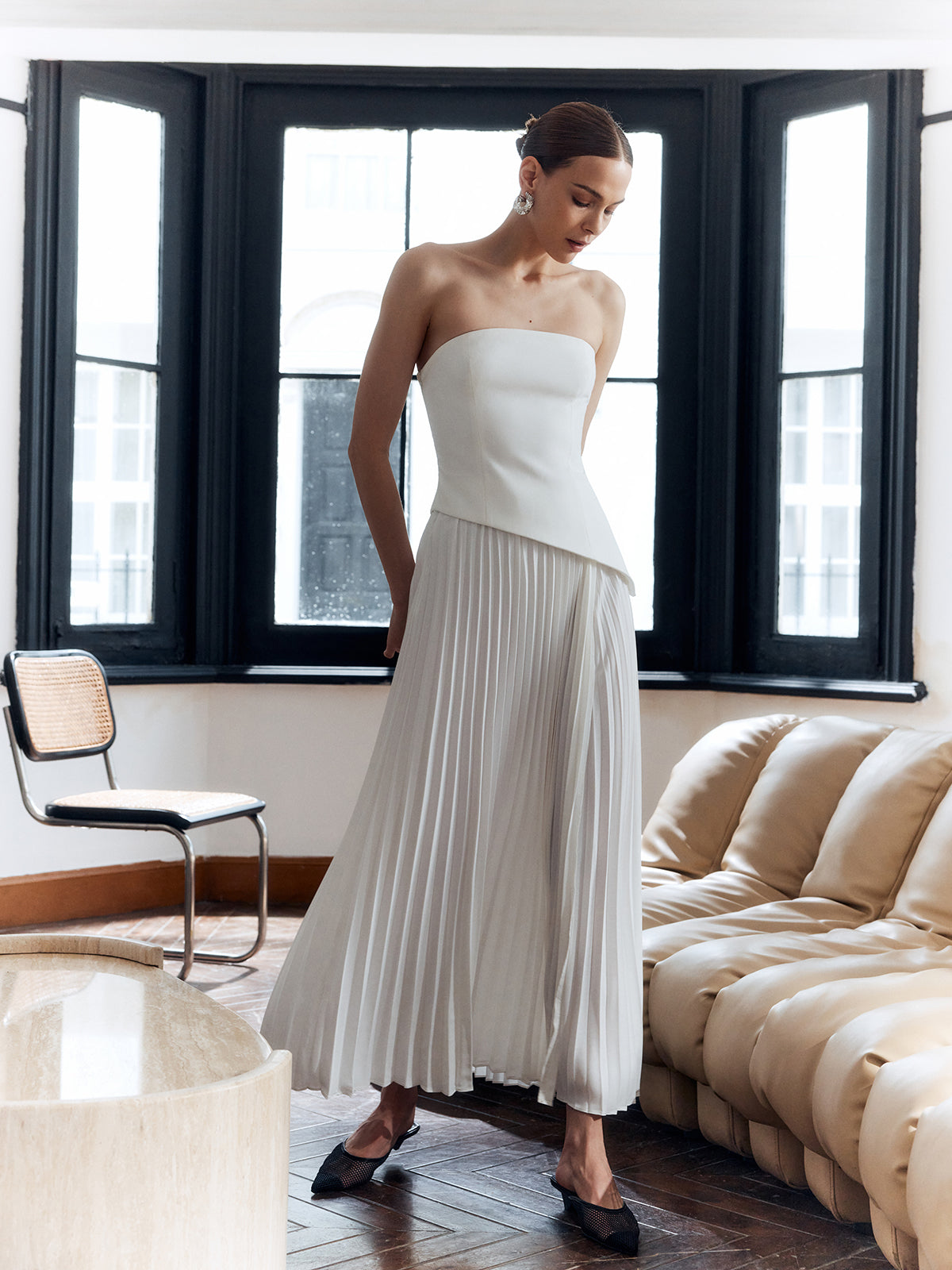 Averelle | Women’s Pleated Sleeveless Maxi Dress