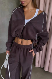 Valmira – Color Block Long Sleeve Lounge Set