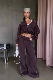 Valmira – Color Block Long Sleeve Lounge Set