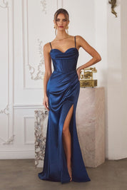 Valerisse | Satin Corset Evening Gown