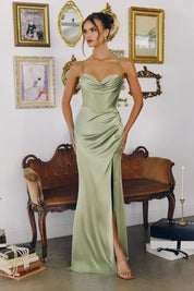 Valerisse | Satin Corset Evening Gown