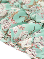 Rufflora - Women’s Floral Ruffle Sleeve Dress