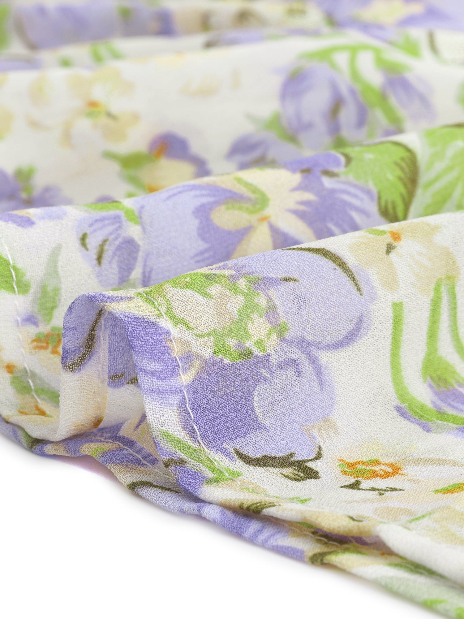 Florvella - Women’s Floral Square Neck A-Line Dress