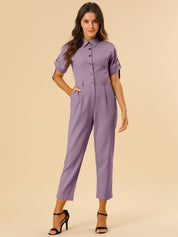 Velmira – Women’s Cotton Cargo Tie-Waist Jumpsuit
