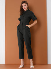 Velmira – Women’s Cotton Cargo Tie-Waist Jumpsuit