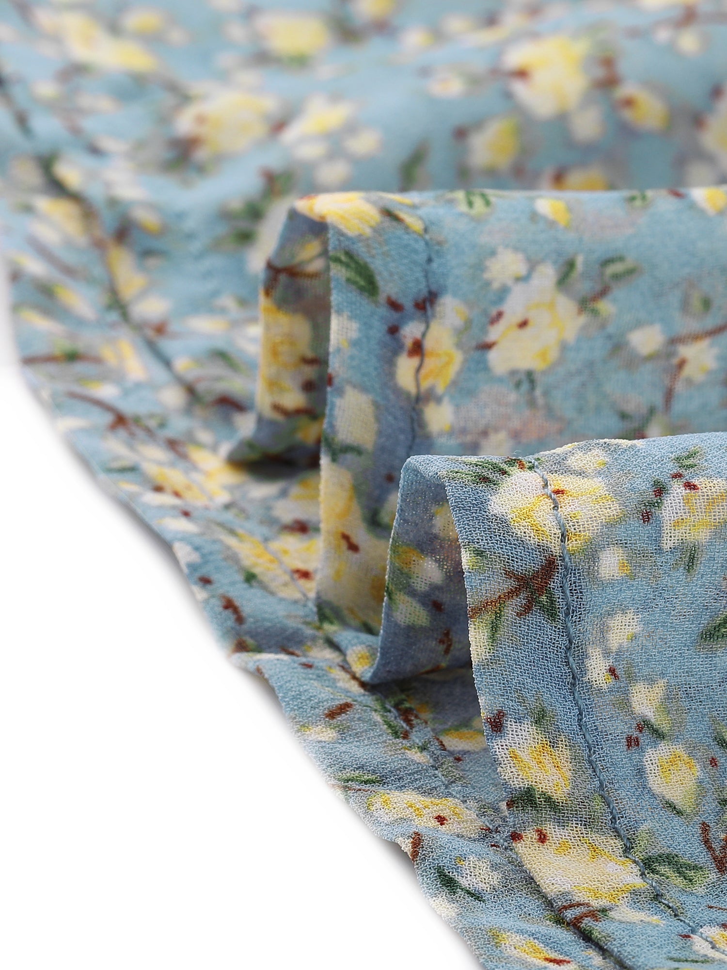 Florvella - Women’s Floral Square Neck A-Line Dress