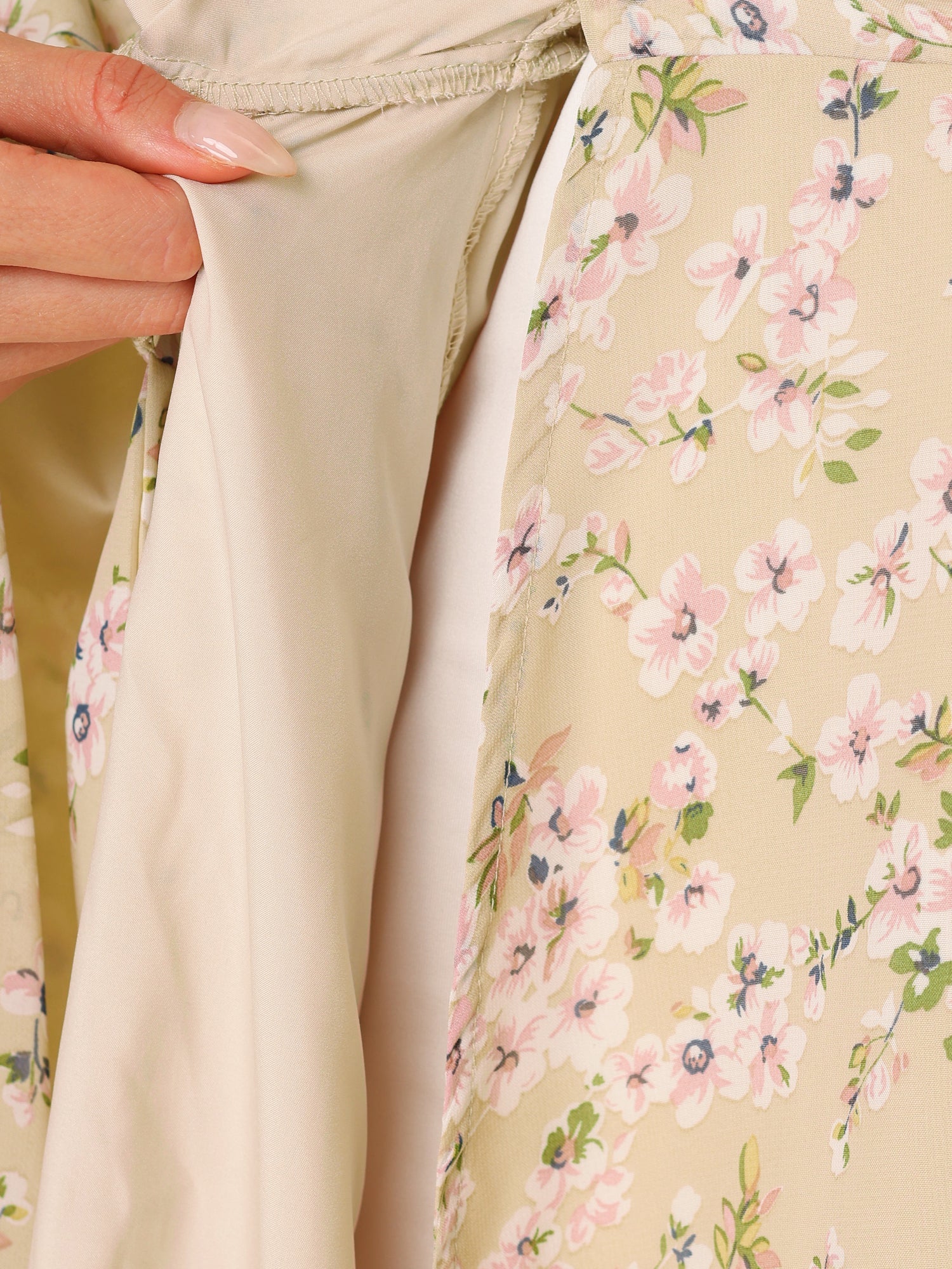 Florivelle - Women’s Wrap V-Neck Floral Midi Dress