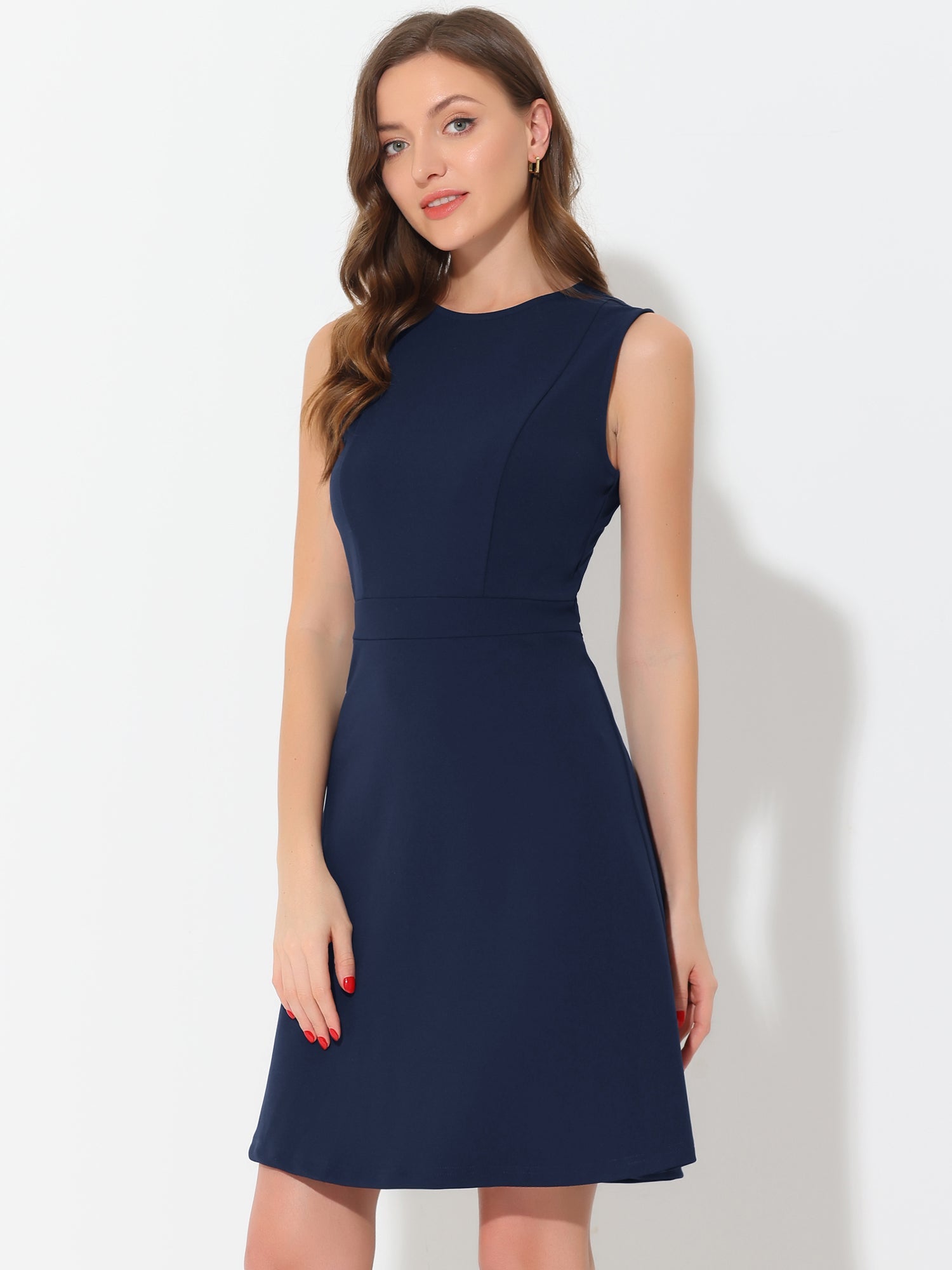 Elavina – Women’s Sleeveless Fit & Flare Mini Dress
