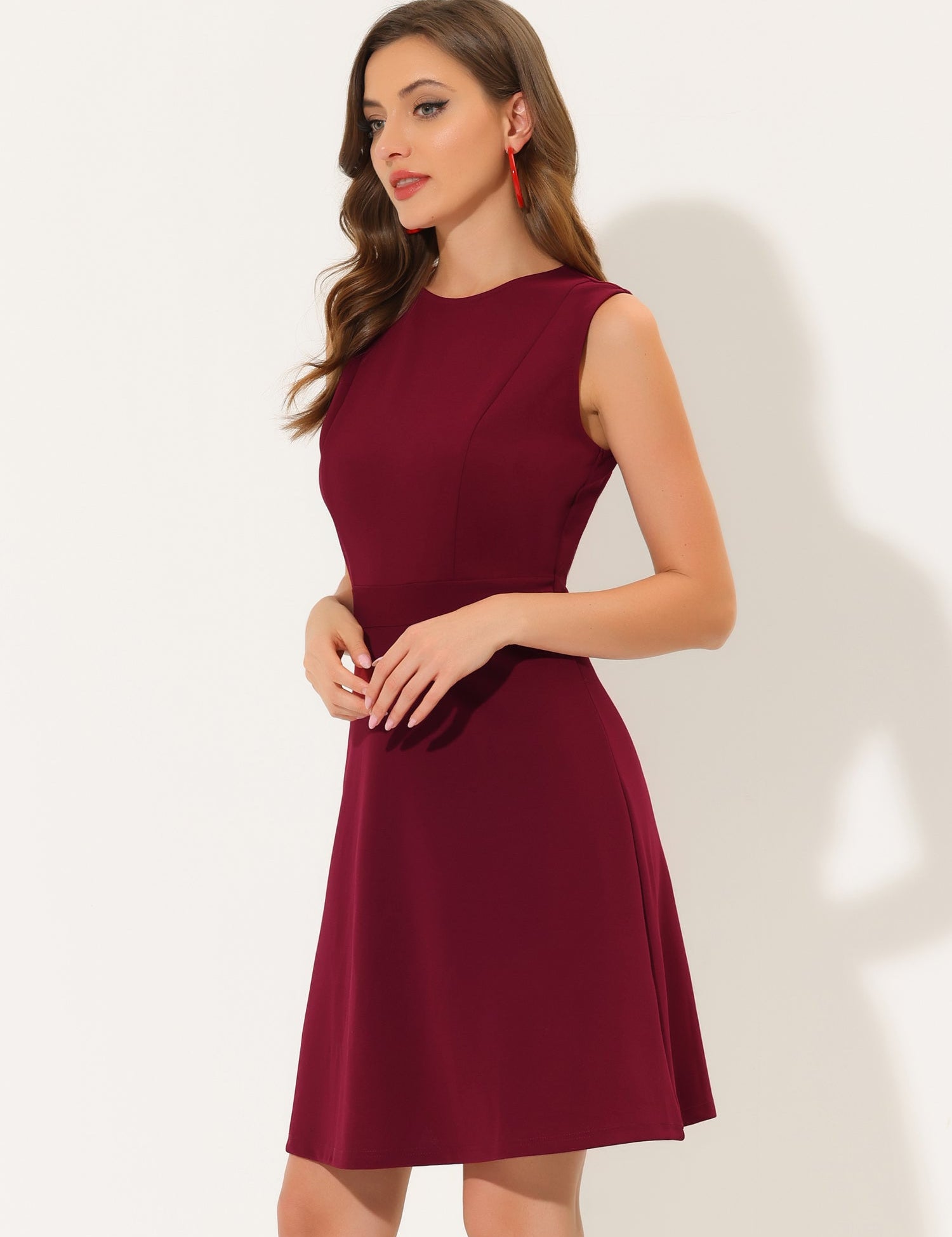 Elavina – Women’s Sleeveless Fit & Flare Mini Dress