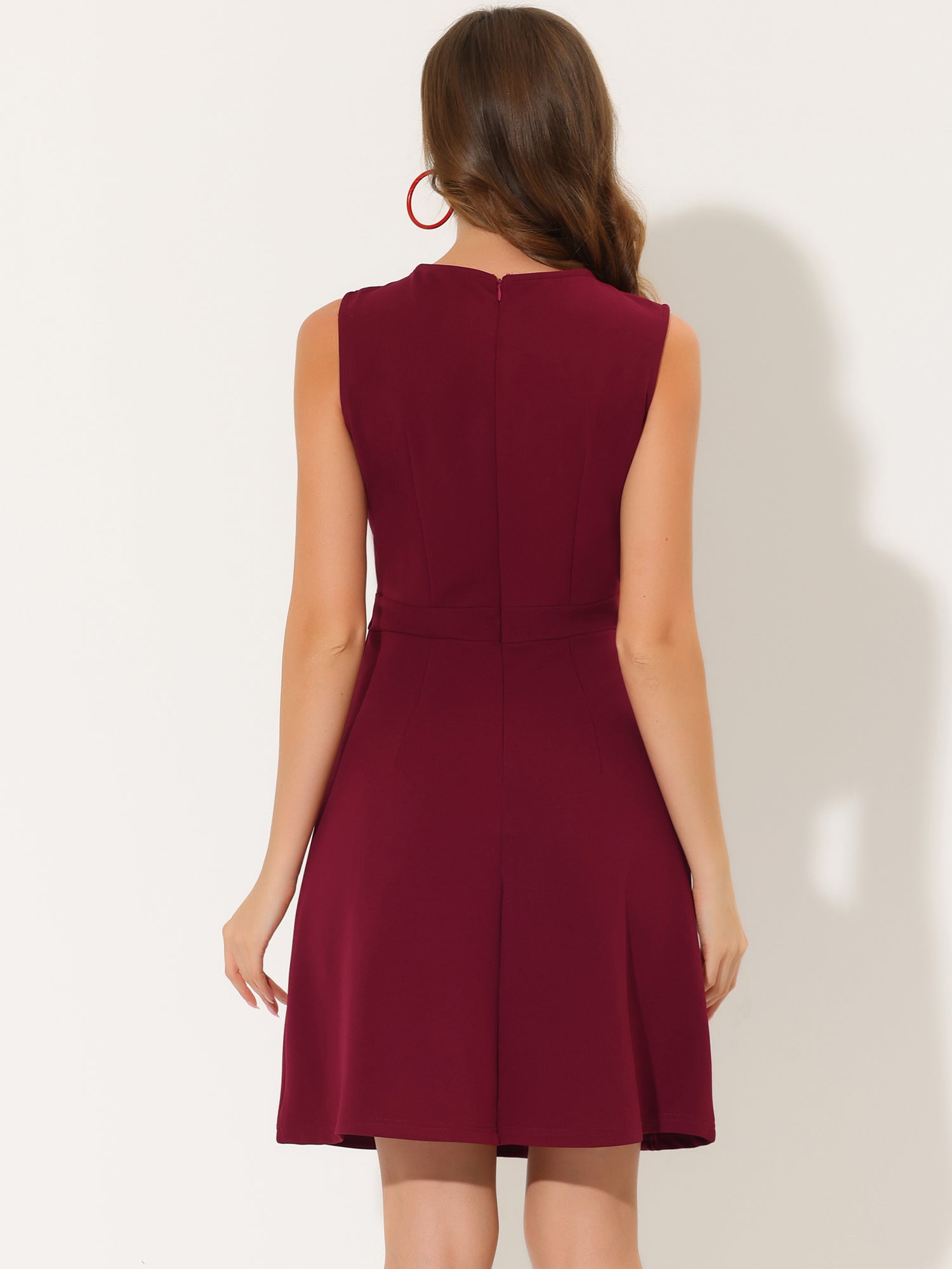 Elavina – Women’s Sleeveless Fit & Flare Mini Dress
