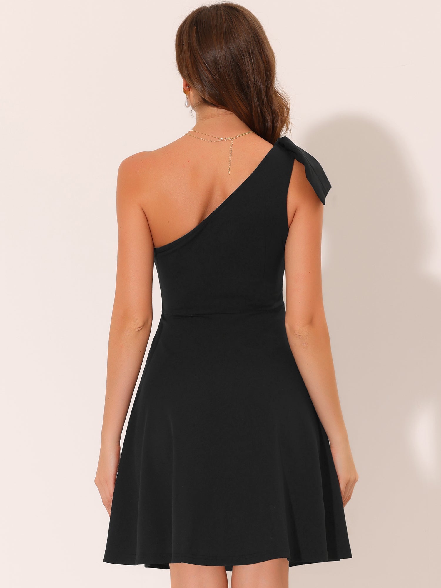 Bowvera - Women’s One Shoulder Cocktail Dress