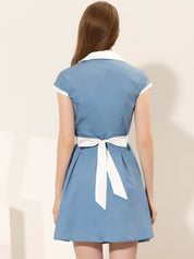 Calivra – Women’s Cotton Camp Collar Shirt Dress