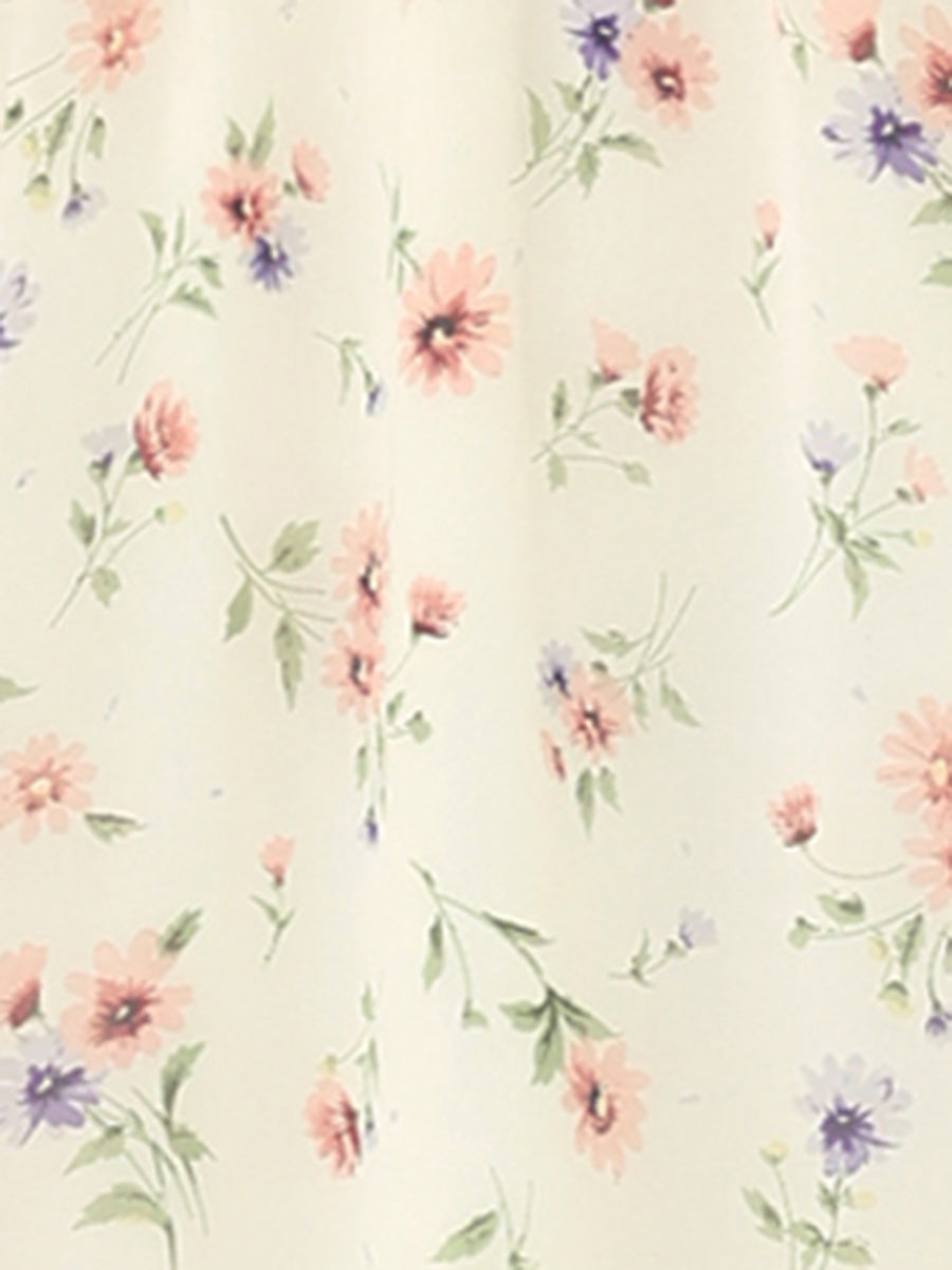 Rufflora - Women’s Floral Ruffle Sleeve Dress
