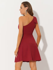 Bowvera - Women’s One Shoulder Cocktail Dress