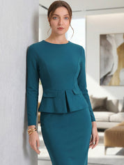 Ofivella - Women’s 3/4 Sleeve Sheath Work Dress