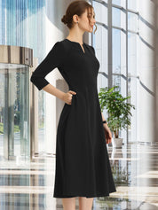 Lunavelle - Women’s A-Line Summer Midi Dress