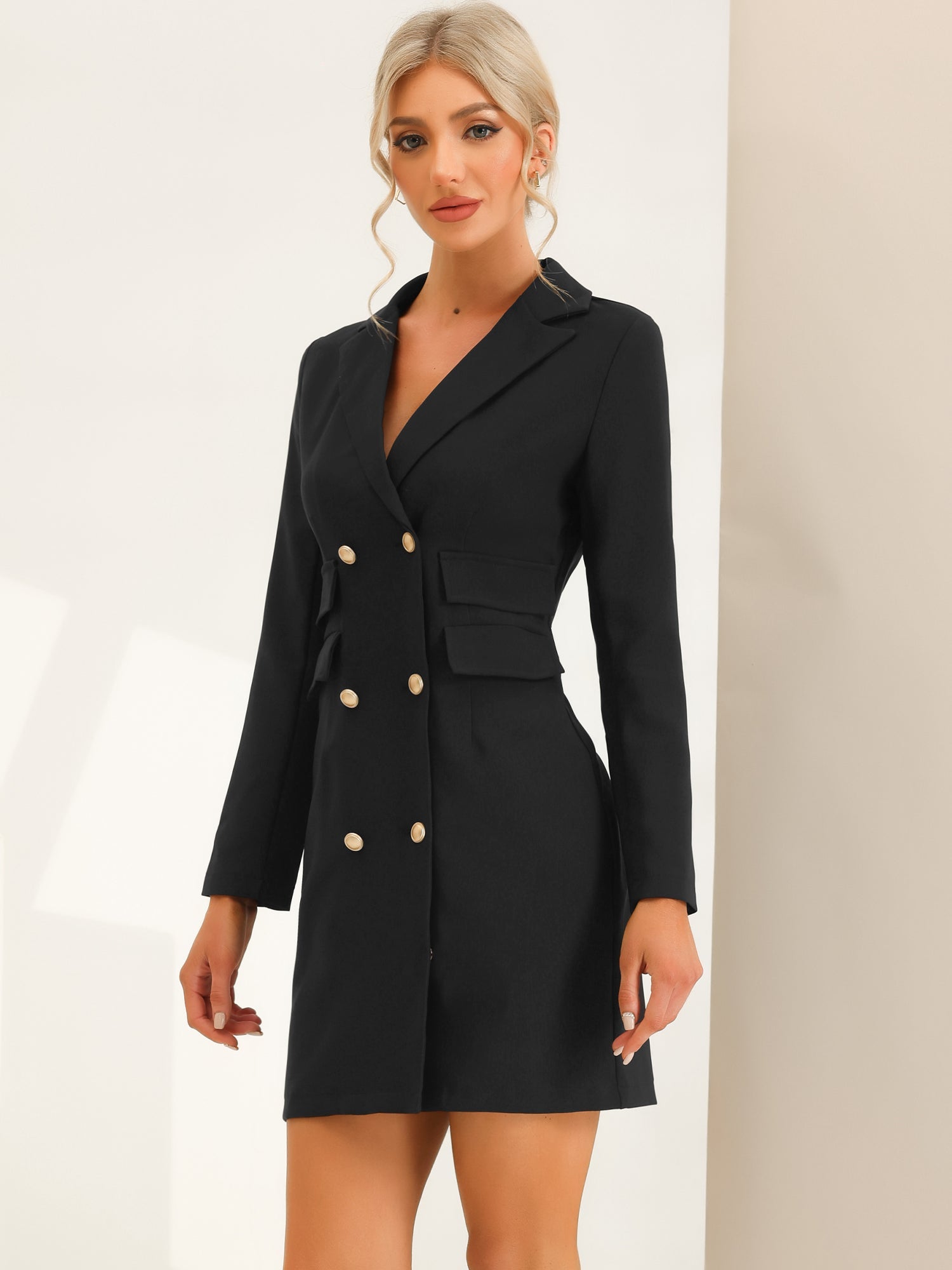 Valeris – Women’s Double-Breasted Blazer Dress