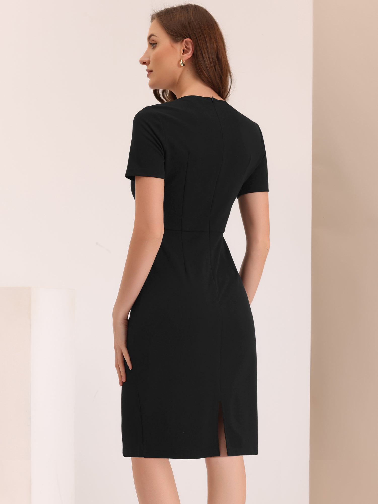Marvella – Women’s Tweed Trim Workwear Dress