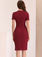 Marvella – Women’s Tweed Trim Workwear Dress