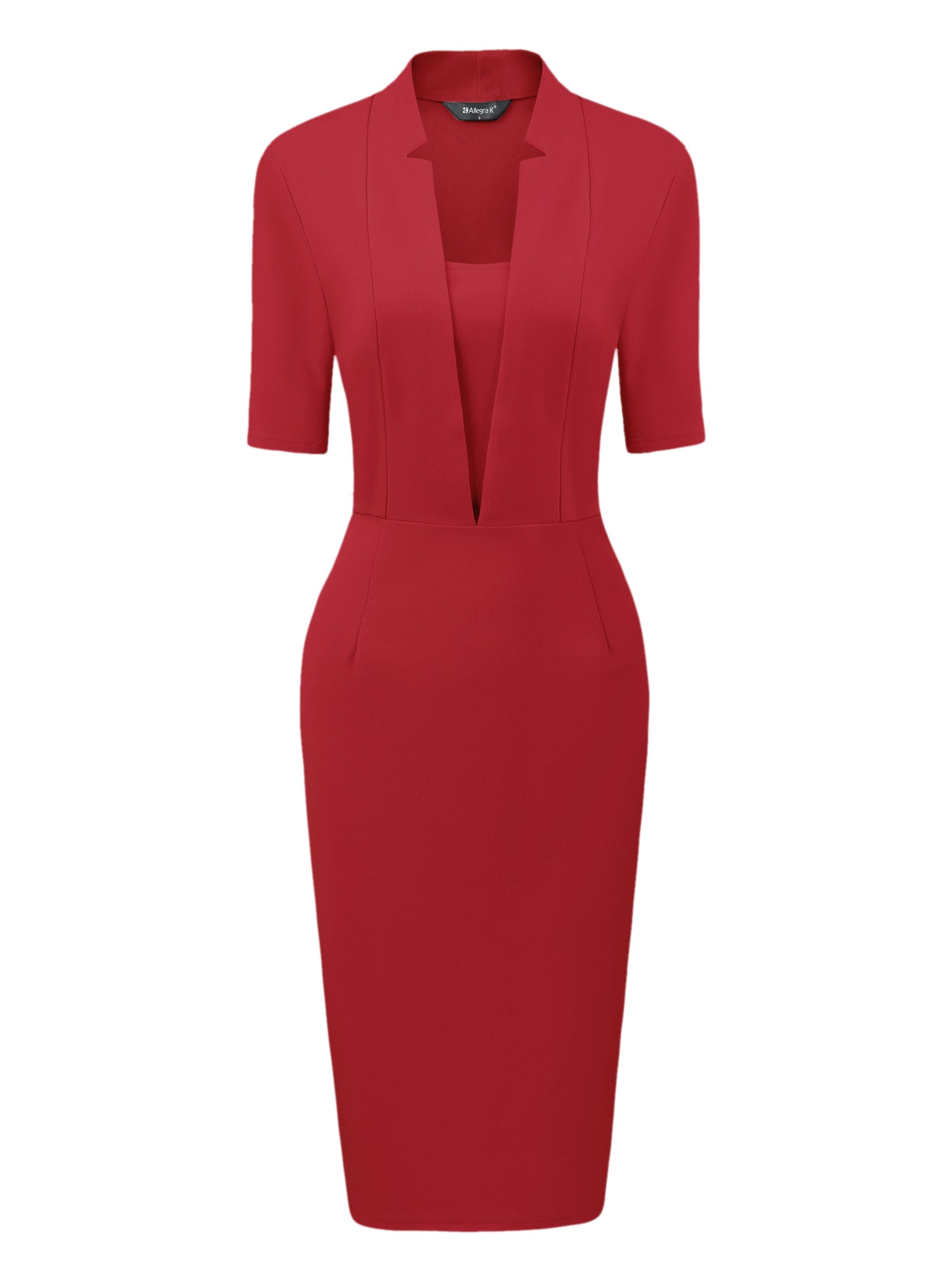 Formessa - Women’s Sheath Work Midi Dress
