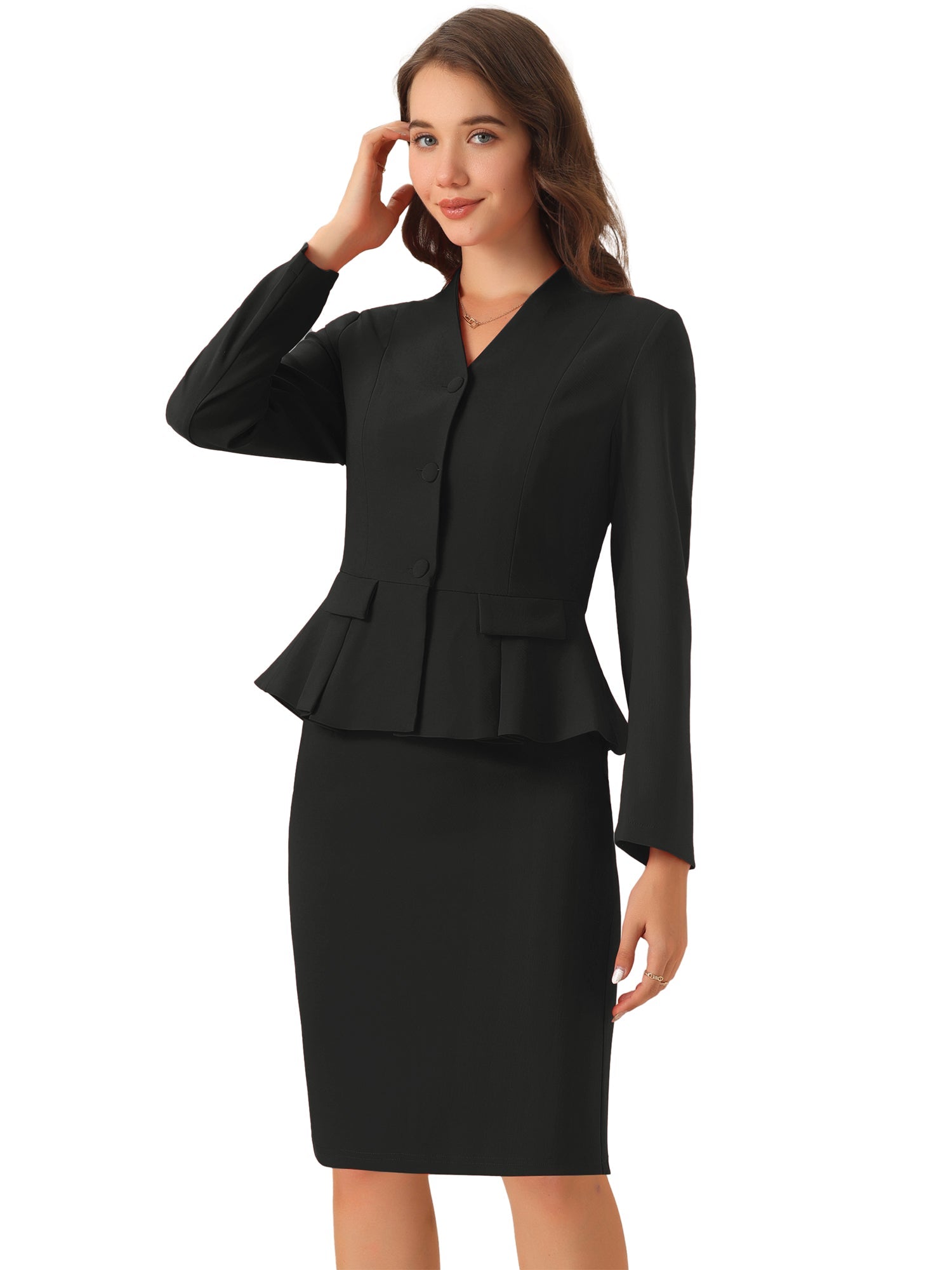 Peplira - Women’s Peplum Work Blouse