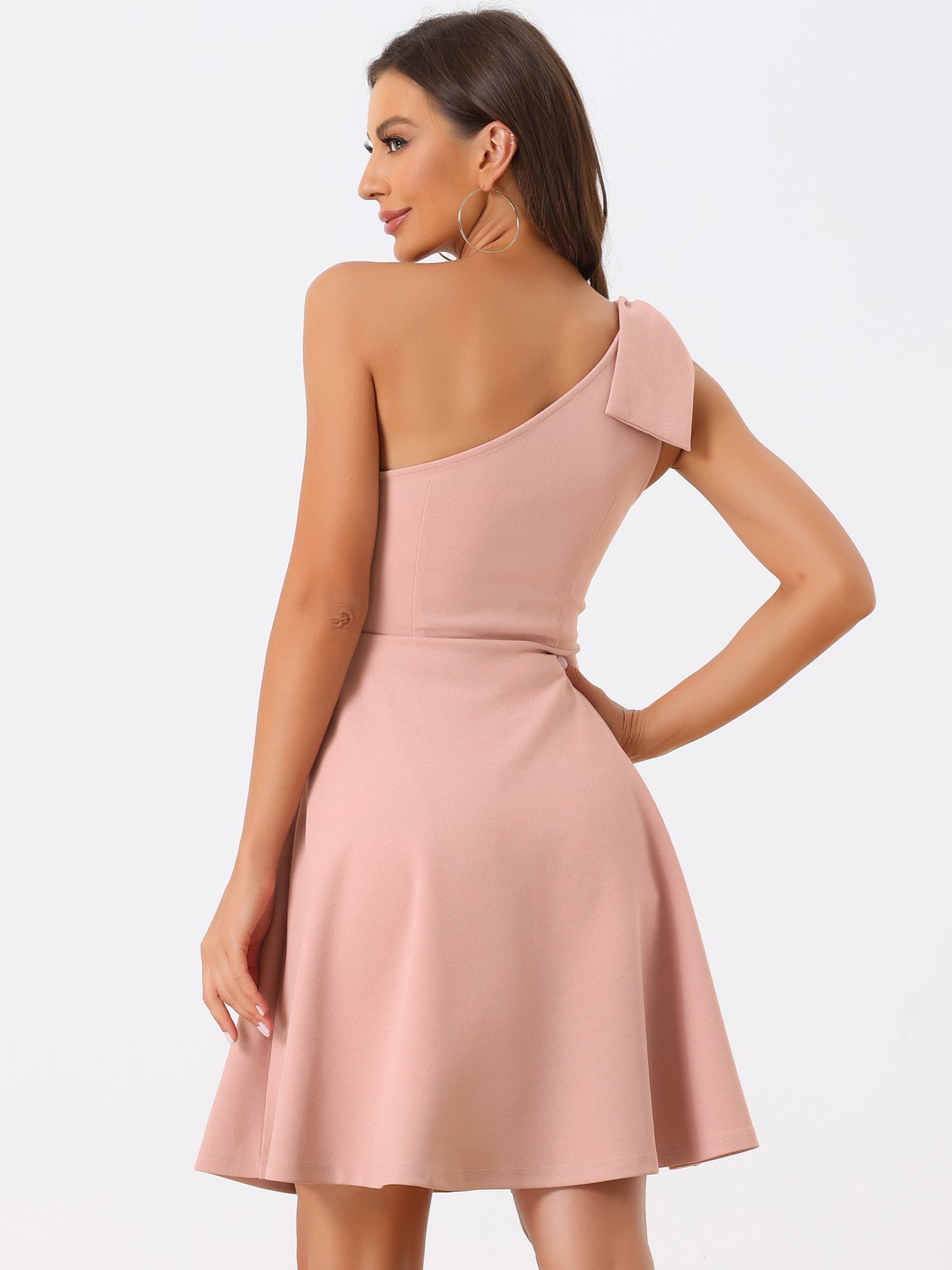 Bowvera - Women’s One Shoulder Cocktail Dress