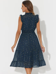 Stellara – Women’s Star Print A-Line Dress