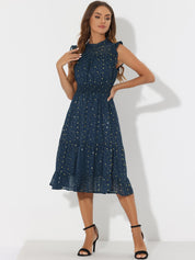 Stellara – Women’s Star Print A-Line Dress