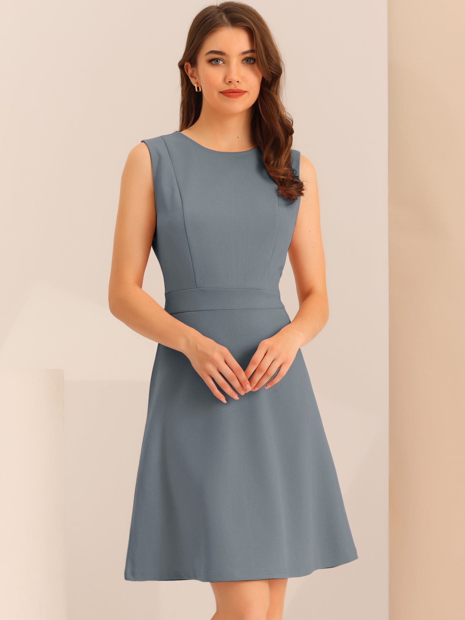 Elavina – Women’s Sleeveless Fit & Flare Mini Dress