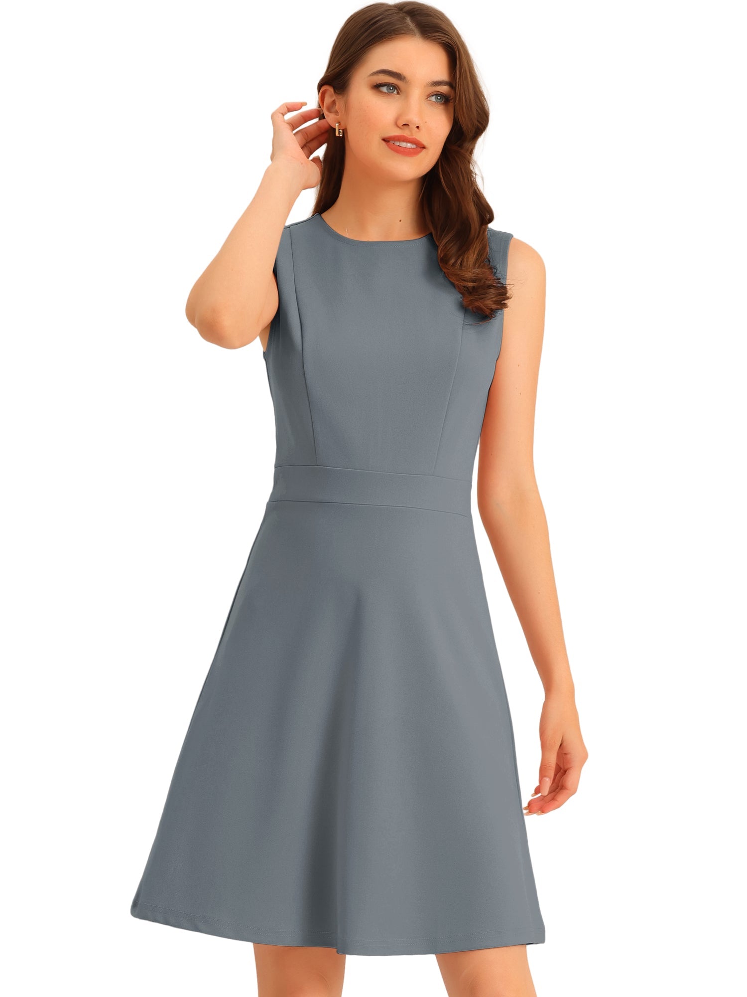 Elavina – Women’s Sleeveless Fit & Flare Mini Dress
