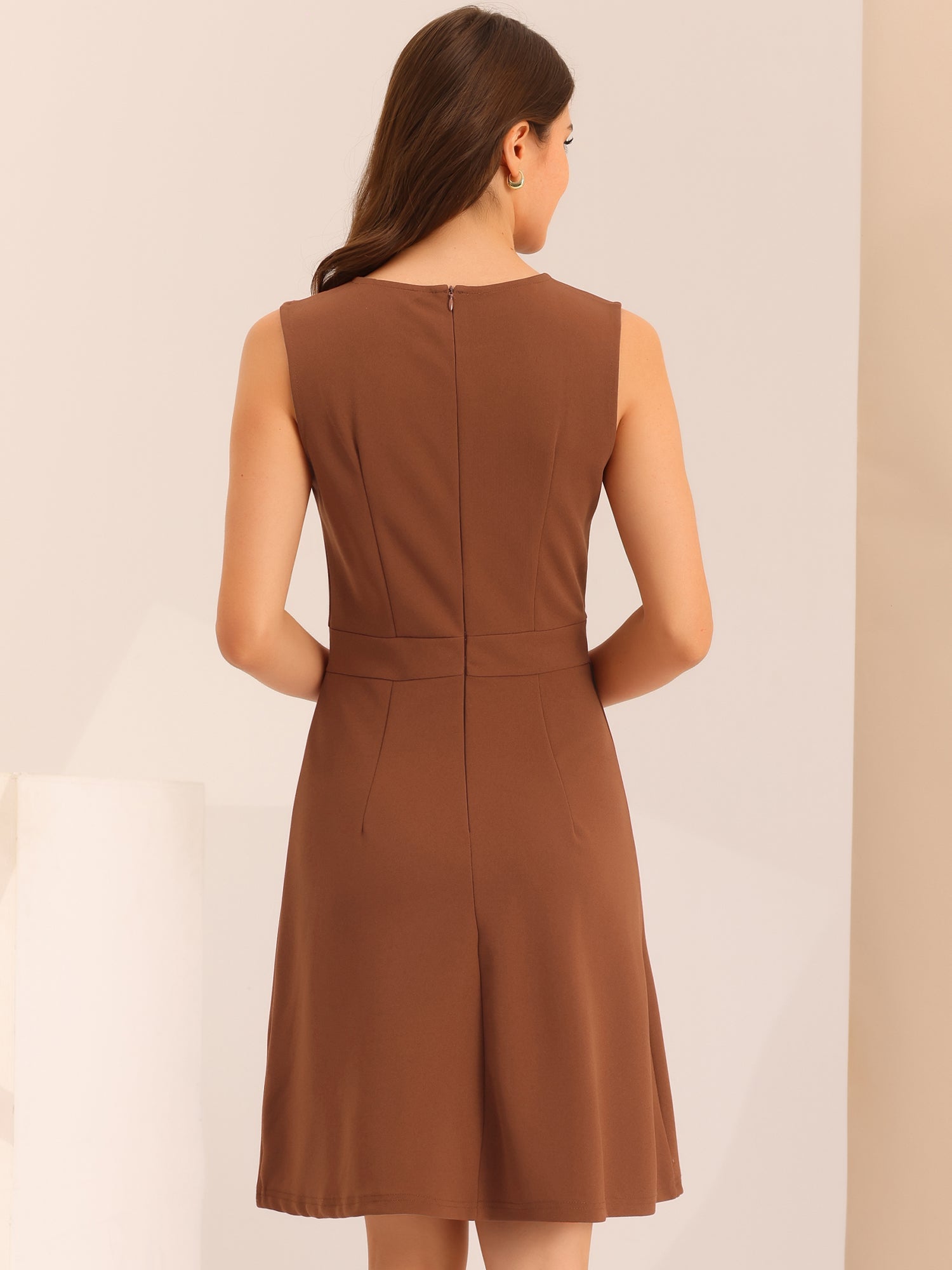 Elavina – Women’s Sleeveless Fit & Flare Mini Dress