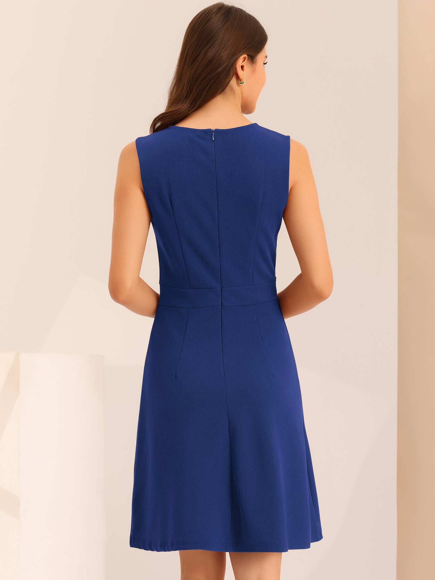 Elavina – Women’s Sleeveless Fit & Flare Mini Dress