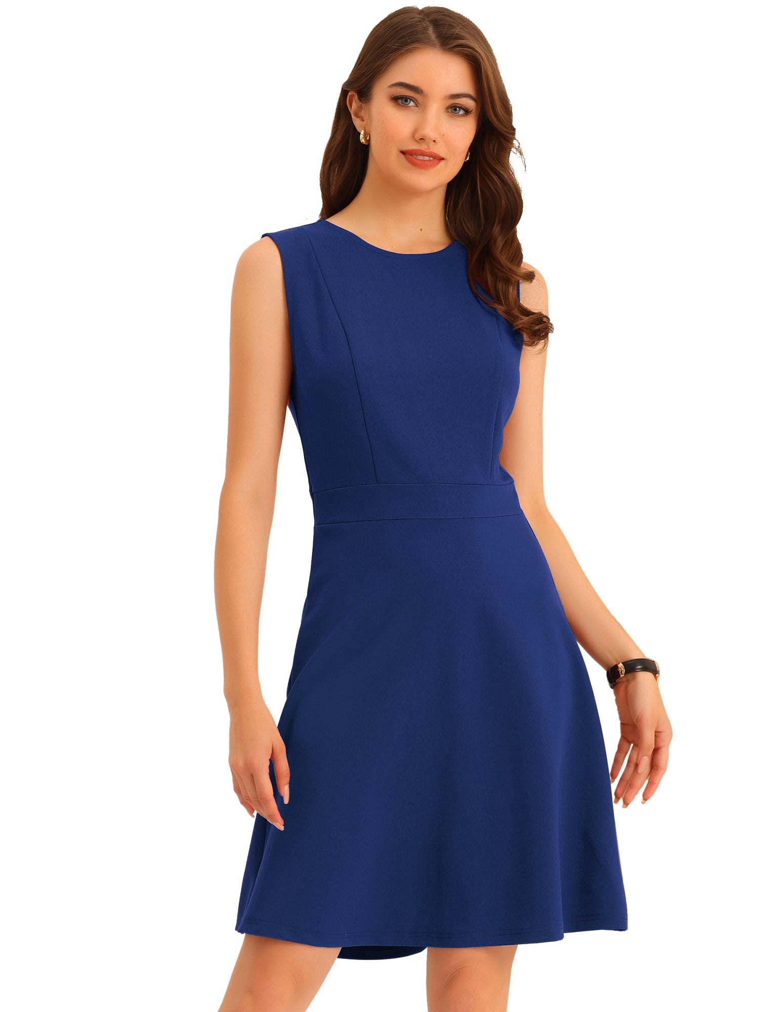 Elavina – Women’s Sleeveless Fit & Flare Mini Dress