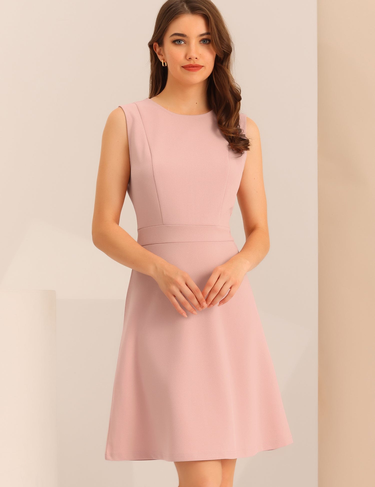 Elavina – Women’s Sleeveless Fit & Flare Mini Dress