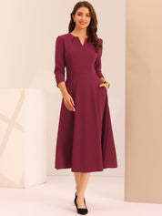 Lunavelle - Women’s A-Line Summer Midi Dress