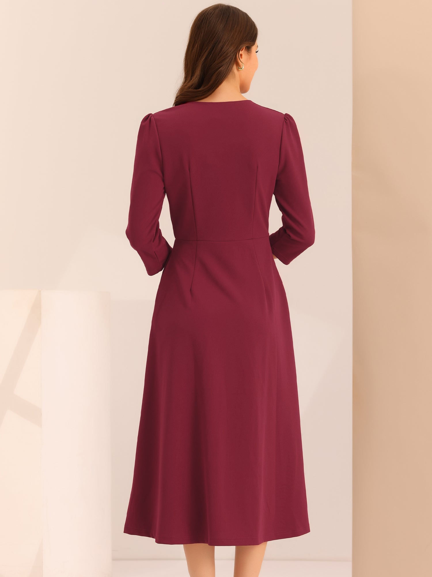 Lunavelle - Women’s A-Line Summer Midi Dress