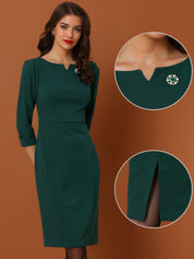 Wrapvera - Women’s Wrap Midi Dress