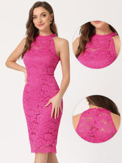 Lacevera - Women’s Lace Sheath Cocktail Dress