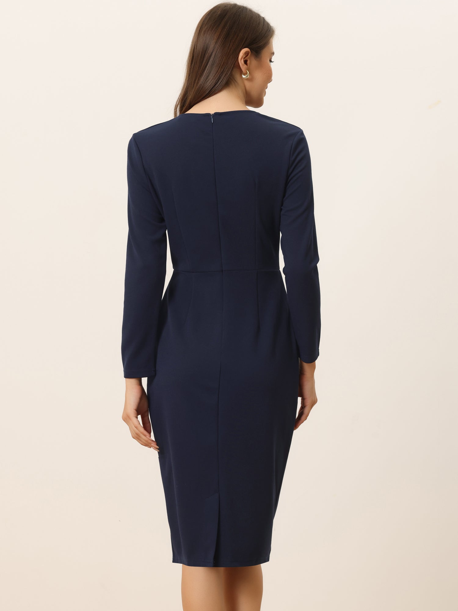 Ofivella - Women’s 3/4 Sleeve Sheath Work Dress