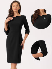 Wrapvera - Women’s Wrap Midi Dress