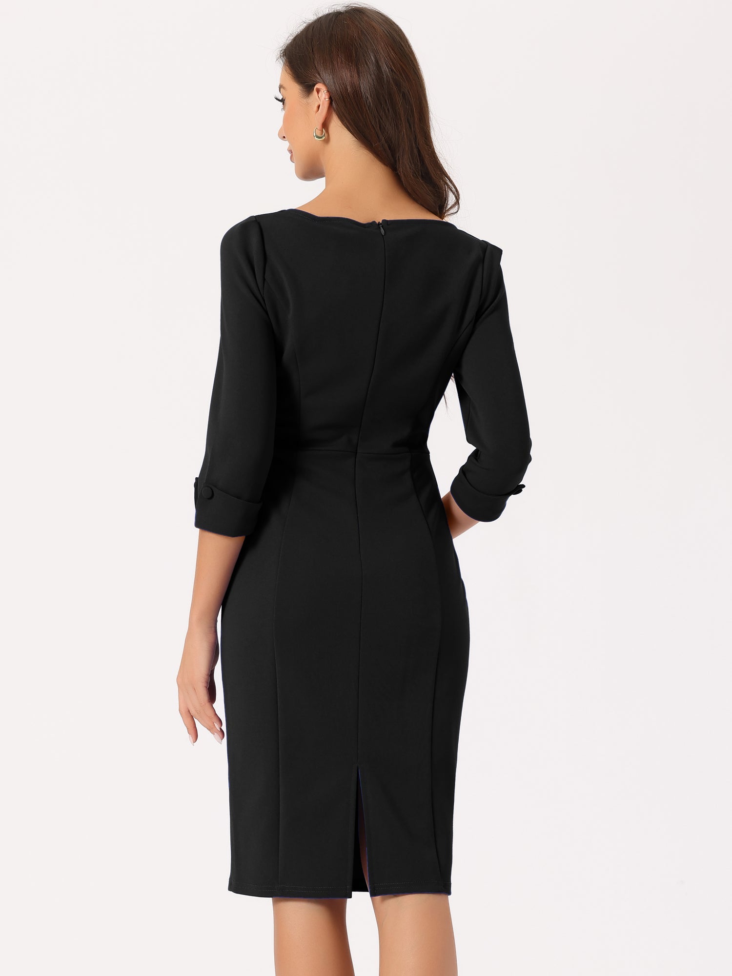 Wrapvera - Women’s Wrap Midi Dress