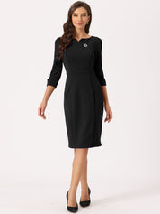 Wrapvera - Women’s Wrap Midi Dress
