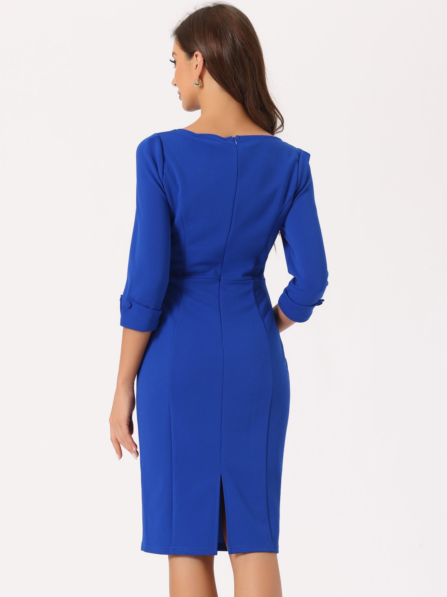 Wrapvera - Women’s Wrap Midi Dress