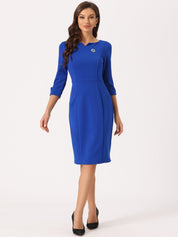 Wrapvera - Women’s Wrap Midi Dress