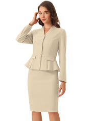 Peplira - Women’s Peplum Work Blouse