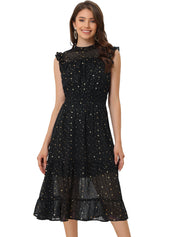 Stellara – Women’s Star Print A-Line Dress