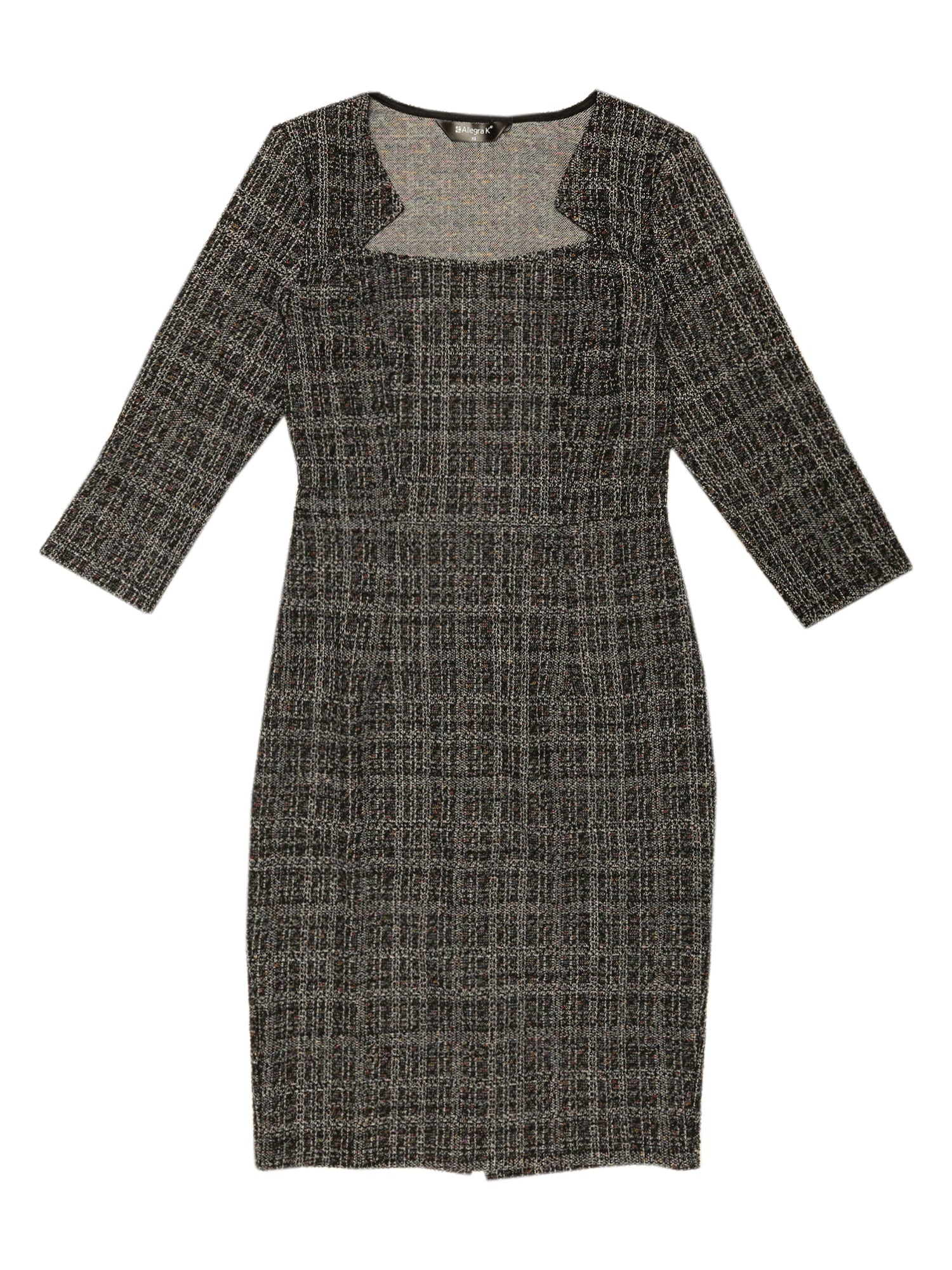 Velmora – Women’s Plaid Tweed Sheath Dress
