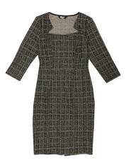 Velmora – Women’s Plaid Tweed Sheath Dress