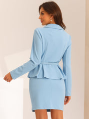 Elvessa - Women’s Peplum Work Blouse
