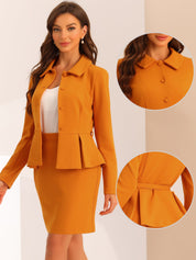 Elvessa - Women’s Peplum Work Blouse